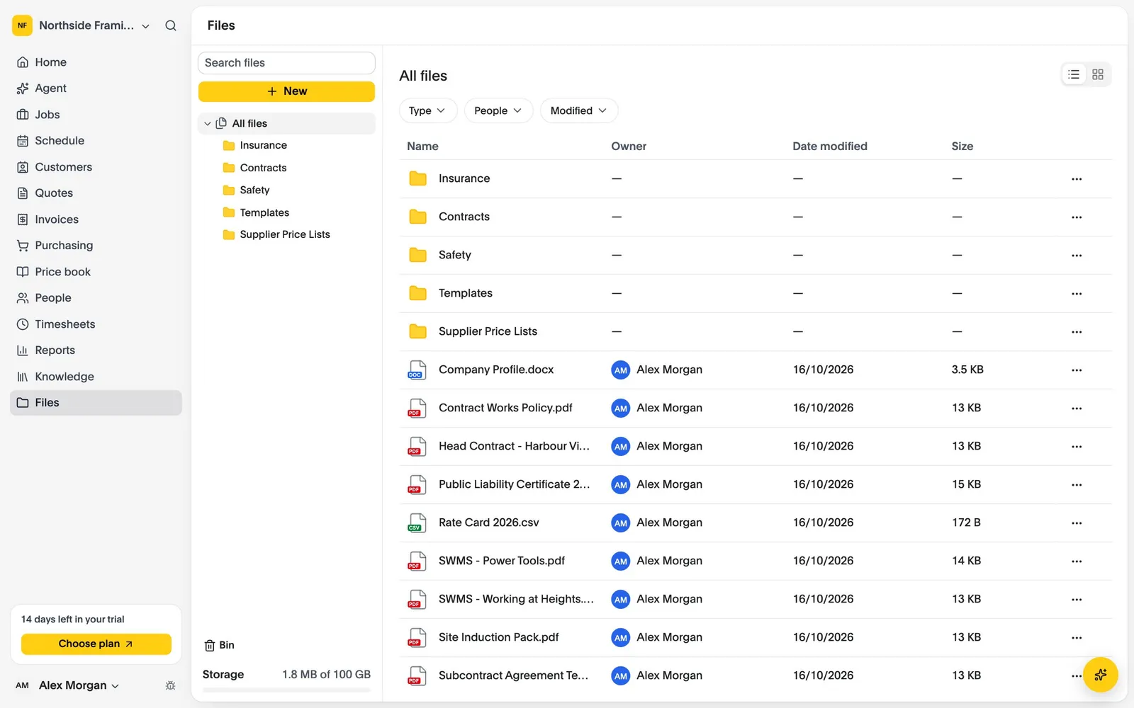 Document Management for Trades